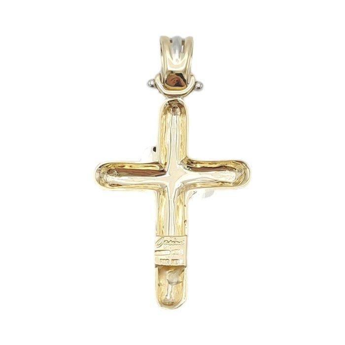Pendentif en forme de croix - 18 carats Or jaune, Or blanc, Bijoux, Sacs & Beauté, Bijoux anciens