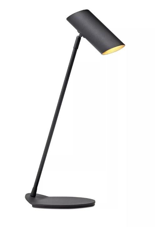 Lucide HESTER - Bureaulamp - 1xGU10 - Antraciet -, Huis en Inrichting, Lampen | Tafellampen, Nieuw, Verzenden