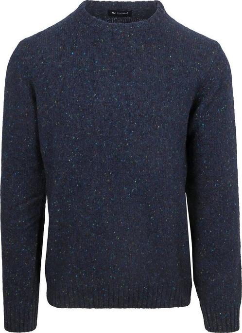 Suitable Trui Tweed Wol Blend Navy maat Maat 52/54 (L) Heren, Kleding | Heren, Truien en Vesten, Blauw, Nieuw, Maat 52/54 (L)