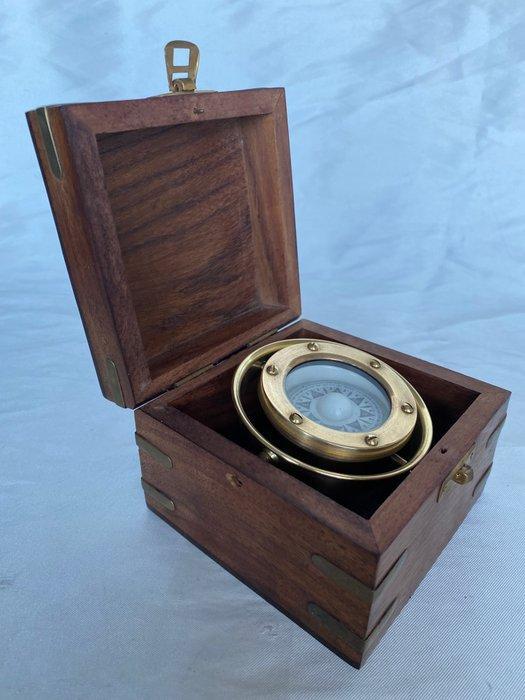 Schipperskompas - Vintage nautisch kompas met een, Antiek en Kunst, Curiosa en Brocante