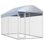 Hondenkennel voor buiten met dak 382x192x225 m, Dieren en Toebehoren, Hondenhokken, Verzenden, Nieuw