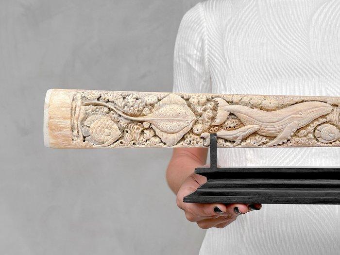 Geen minimale veilingprijs - Gesneden zwaardvisrostrum op, Antiek en Kunst, Kunst | Designobjecten