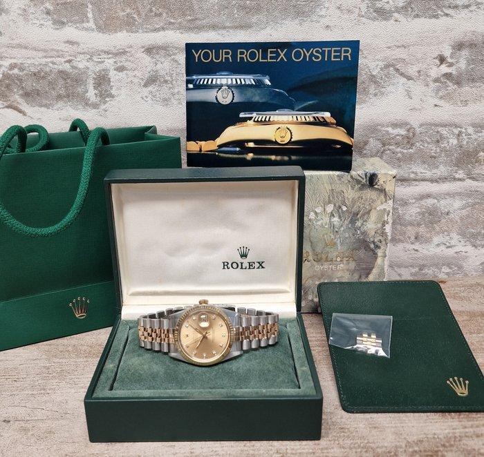 Rolex - Oyster Perpetual Datejust Diamonds - Zonder, Handtassen en Accessoires, Horloges | Heren