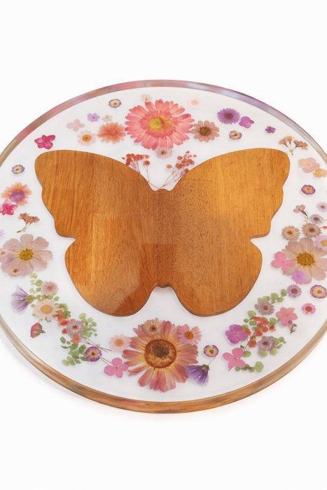 Tafel - Epoxy / Resin - Floral table, Antiquités & Art, Curiosités & Brocante