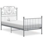 vidaXL Bedframe metaal grijs 90x200 cm, Huis en Inrichting, Slaapkamer | Bedden, Verzenden, Nieuw