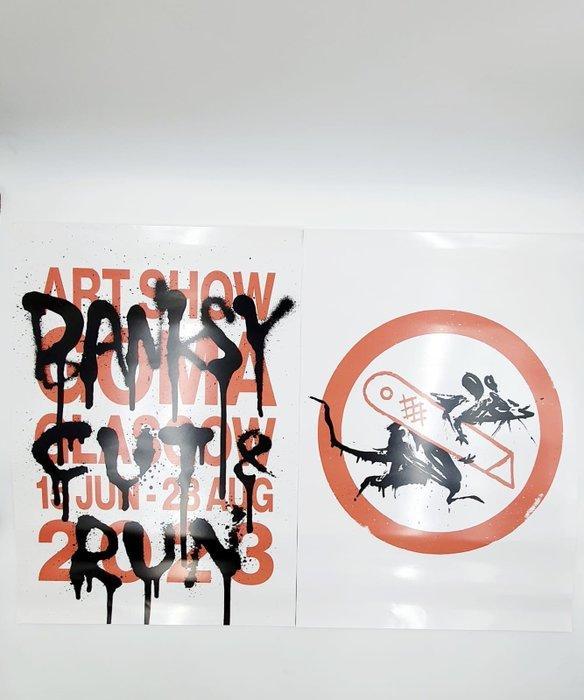 Banksy (1974) - Banksy Cut and Run, Antiquités & Art, Art | Objets design