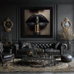 Artxlife - Silence Black Vuitton Lips AI [XXL], Antiek en Kunst