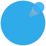 vidaXL Zwembadzeil rond 488 cm PE blauw, Verzenden