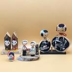 Furisode Kokeshi Trio door Suigai Sato, Shoji & Aizu Maker -