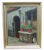 Vlaamse school (XX) - Oud huisje te Antwerpen, Antiek en Kunst, Kunst | Schilderijen | Klassiek