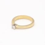 Bague - 18 carats Or jaune - 0.12ct. tw. Diamant (Naturelle), Bijoux, Sacs & Beauté