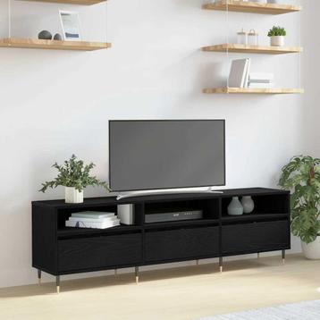 vidaXL TV Kast Zwart eiken 150 x 30 x 44.5 cm Bewerkt hout, Verzenden