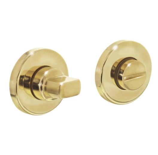 Intersteel wc-sluiting 8mm rond verdekt messing gelakt, Doe-het-zelf en Bouw, Hang- en Sluitwerk, Klink of Kruk, Nieuw, Overige materialen