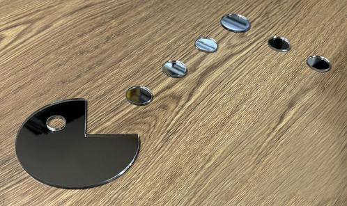 Pacman als wandversiering (15x15 cm, 3 mm dik, spiegel), Doe-het-zelf en Bouw, Gereedschap | Overige machines, Nieuw, Verzenden