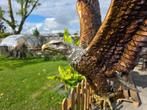 Beeld, XL Bronze Eagle - Painted 96cm! - 96 cm - Brons