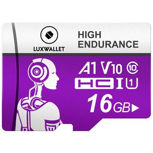 LUXWALLET HC U1 - 16 GB Micro SD Kaart  - TF  Klasse 10 -, TV, Hi-fi & Vidéo, Photo | Cartes mémoire, Envoi