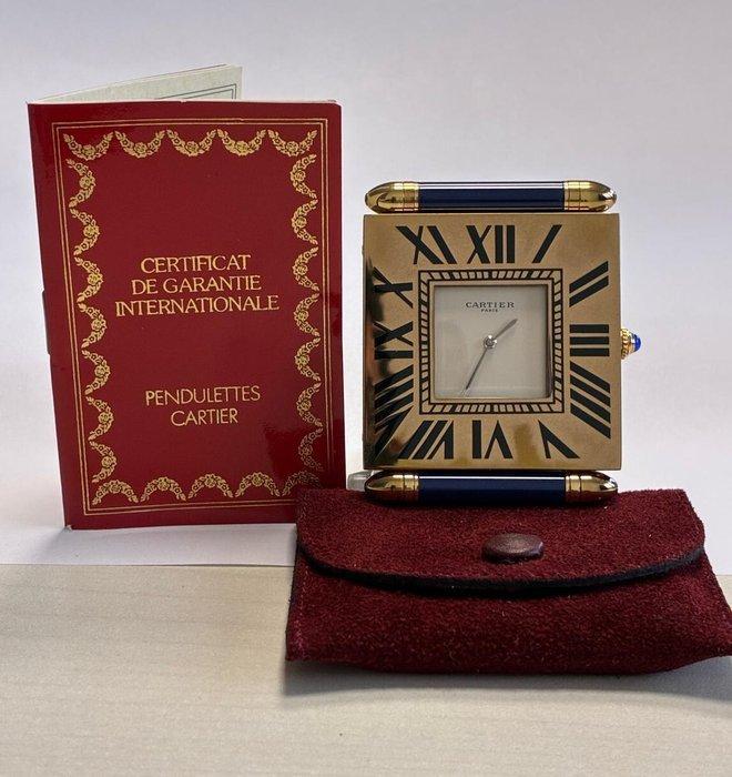 Reisklok - Cartier - Staal - 1980-1990, Antiek en Kunst, Antiek | Klokken