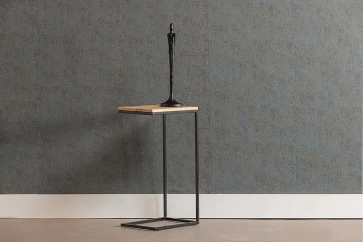 Bijzettafel Mangohout Alys (set Van 2), Huis en Inrichting, Tafels | Bijzettafels, Nieuw, Verzenden