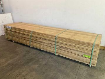 Veiling - 20x wit afrikaans eikenhouten plank fraké met mes, Doe-het-zelf en Bouw, Hout en Planken, Nieuw