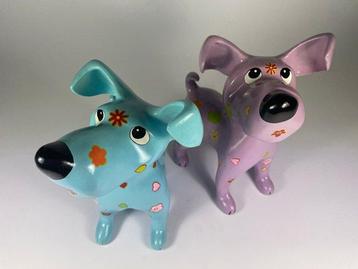 Beeldje - Twee hondjes (2) - Kunsthars