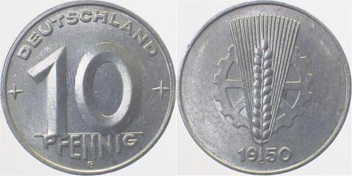 Duitsland 10 Pfennig Ddr 1950 E vorzueglich/stempelglanz..., Postzegels en Munten, Munten | Europa | Niet-Euromunten, België, Verzenden