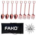 Fako Bijoux® - Gebak Bestek - Dessert Bestek - Schep & Hark, Huis en Inrichting, Verzenden, Nieuw