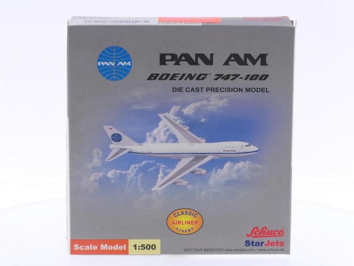 Schaal 1:500 Star Jets 355 7512 Pan Am - Boeing 747-100 C..., Hobby en Vrije tijd, Modelbouw | Vliegtuigen en Helikopters, Gebruikt