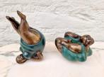 sculptuur, acrobatische vrouwen - 15 cm - Brons