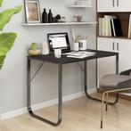 vidaXL Computerbureau 110x60x73 cm spaanplaat zwart, Huis en Inrichting, Verzenden, Nieuw