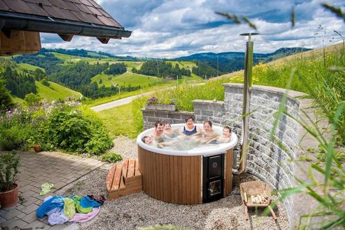Skargards Rojal Hottub Ø190 | Geïntegreerde hot tub kachel, Tuin en Terras, Bubbelbaden en Hottubs, Vast, Nieuw, Afdekzeil, Grondzeil
