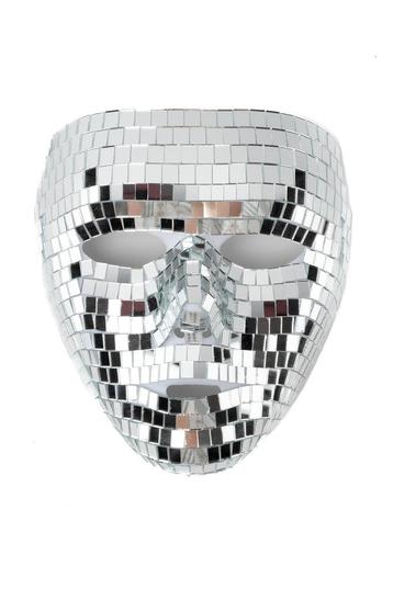 Discobal Masker Gezicht Vrouw Spiegeltjes Disco Spiegelbal M beschikbaar voor biedingen