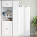 vidaXL Opbergkast smal 40x42,5x225 cm bewerkt hout wit, Huis en Inrichting, Kasten | Dressoirs, Verzenden, Nieuw
