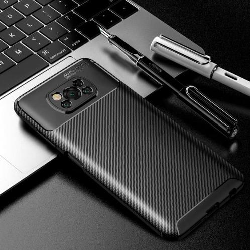 Xiaomi Mi Note 10 Pro Hoesje - Carbon Fiber Textuur, Telecommunicatie, Mobiele telefoons | Hoesjes en Screenprotectors | Overige merken