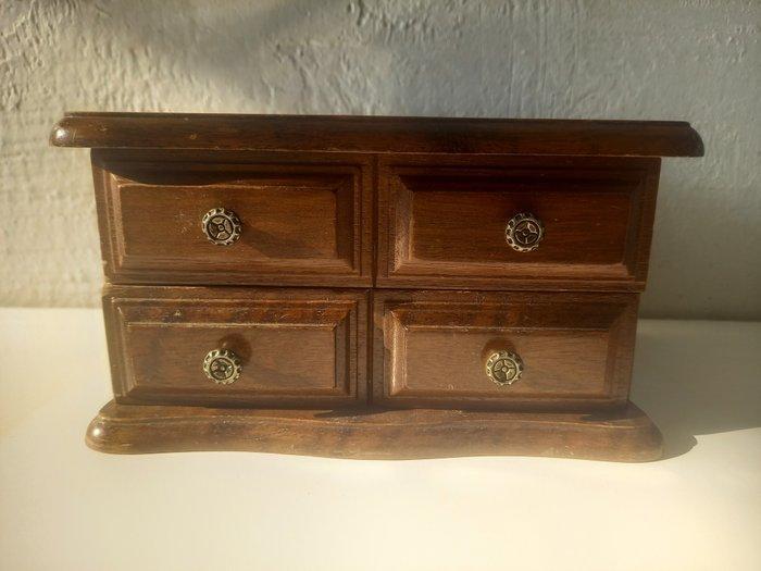 Sieradendoos - Hout - Prachtige houten commode., Antiek en Kunst, Curiosa en Brocante