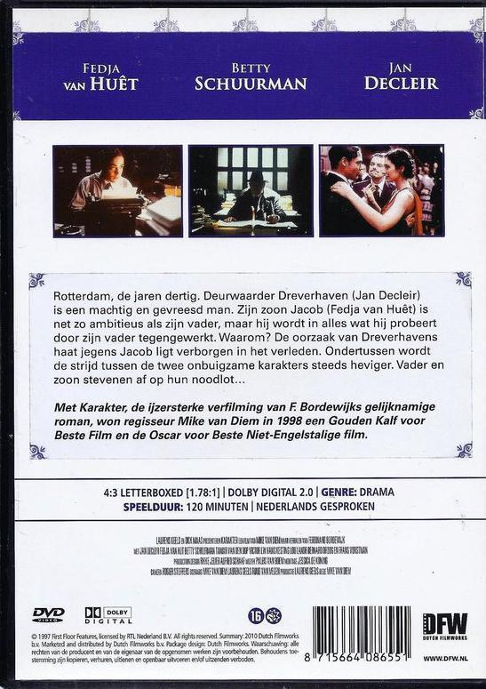 Karakter, CD & DVD, DVD | Drame, Envoi