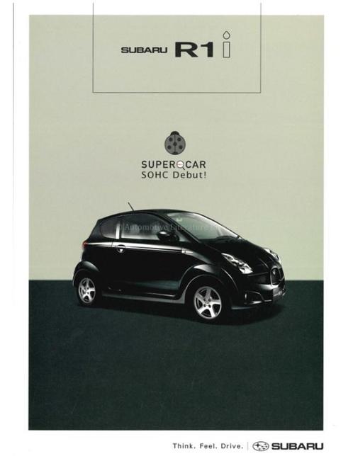 2005 SUBARU R1 I BROCHURE JAPANS, Boeken, Auto's | Folders en Tijdschriften