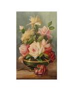 Spanish School (XIX) - Dreamlike roses, Antiek en Kunst