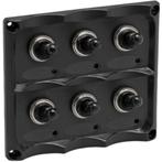 Schakelpaneel Boot 12V met 6 Schakelaars 110x100mm, Watersport en Boten, Ophalen of Verzenden, Nieuw