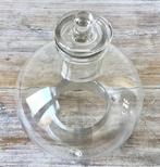 Fles - antieke grote wespenvanger in mondgeblazen glas