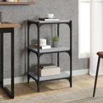 vidaXL Boekenkast 40x33x70,5 cm hout en staal grijs sonoma, Huis en Inrichting, Kasten | Boekenkasten, Verzenden, Nieuw