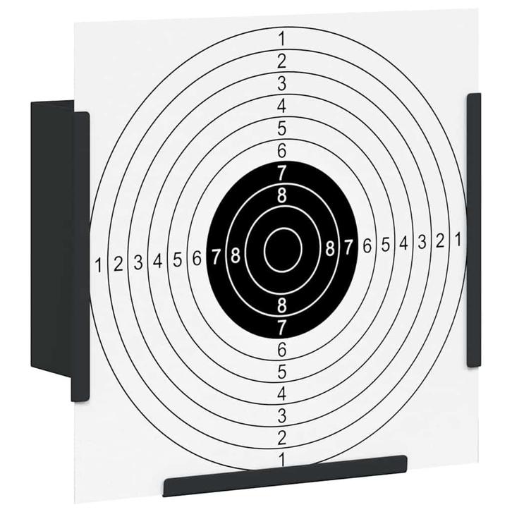 vidaXL Kogelvanger Zwart 17 x 17 cm Staal, Sport en Fitness, Schietsport-accessoires, Nieuw, Verzenden