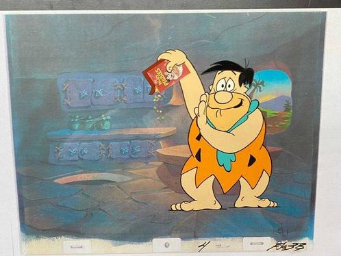 The Flintstones - 1 Originele animatiecel van Frederick, Cd's en Dvd's, Dvd's | Tekenfilms en Animatie