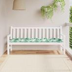 vidaXL Tuinbankkussen 180x50x7 cm oxford stof bladpatroon, Huis en Inrichting, Woonaccessoires | Kussens, Verzenden, Nieuw