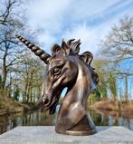 Beeldje - A Unicorn bust - Brons, Antiek en Kunst