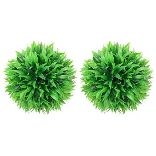 vidaXL Kunstbuxusbollen 2 st 20 cm, Huis en Inrichting, Woonaccessoires | Kunstplanten en Kunstbloemen, Nieuw, Verzenden
