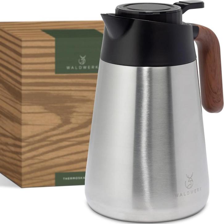 WALDWERK Thermoskan (1,5 L) - koffiepot van dubbelwandig 304, Huis en Inrichting, Keuken | Keukenbenodigdheden, Nieuw, Verzenden