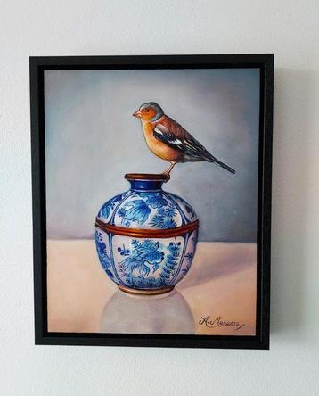 Alfonso Moreno (1947) - Stilleven met vink