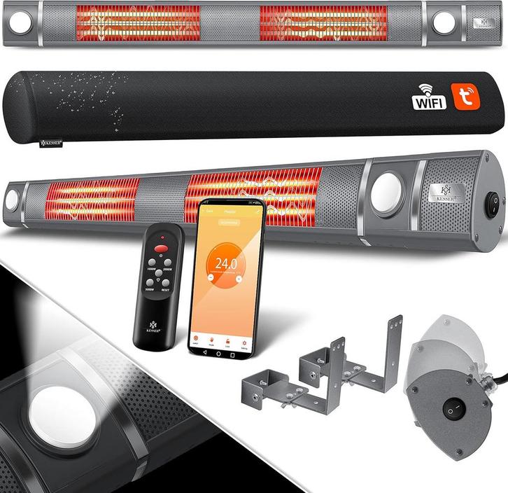 Infrarood Verwarming - Terrasverwarmer - Elektrische Heater, Tuin en Terras, Terrasverwarmers, Nieuw, Verzenden