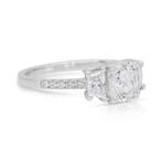 Bague - 18 carats Or blanc - 1.50ct. tw. Diamant (Naturelle), Nieuw