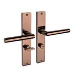 Lusso geveerd op schild wc 63/8 PVD glanzend brons - deur..., Ophalen of Verzenden, Nieuw, Overige materialen, Klink of Kruk